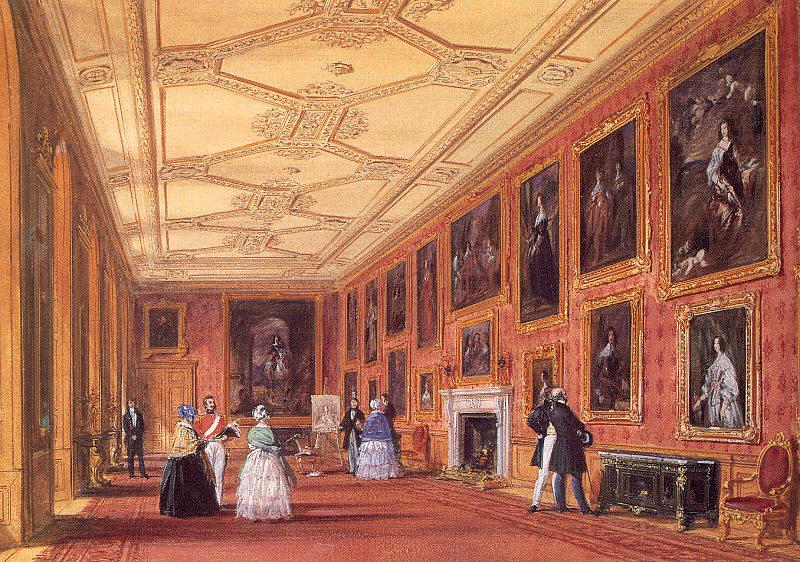 Nash, Joseph The Van Dyck Room, Windsor Castle China oil painting art